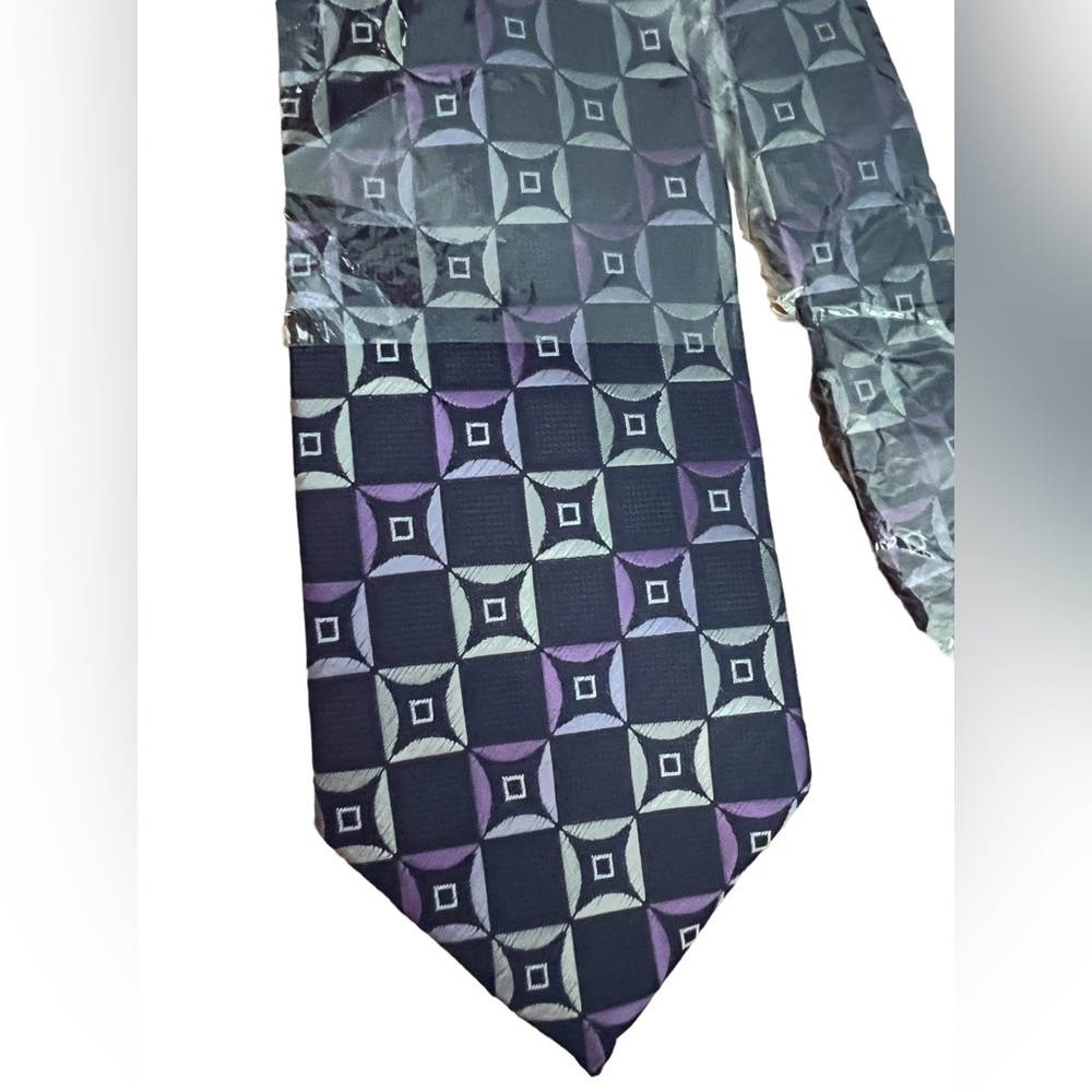 New Legacy Navy Blue, Purple & Silver Tie